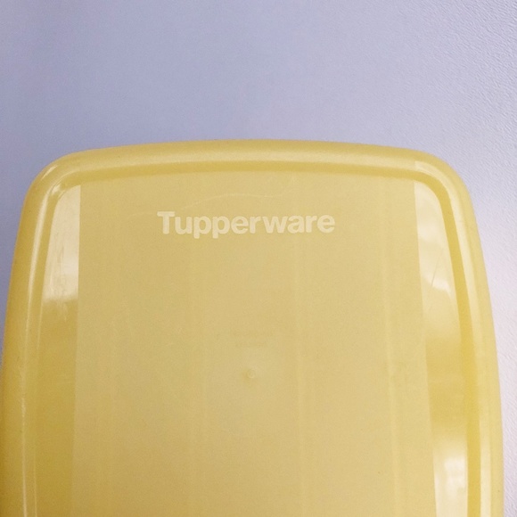 Tupperware Forget Me Knot Hanging Cheesep Keeper Container #5338 Yellow - Picture 7 of 11